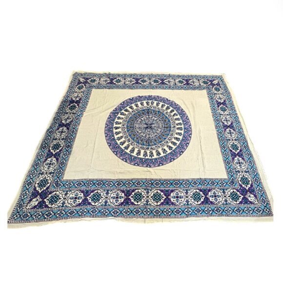 EARTHBOUND Other - EARTHBOUND Blue and Purple Patterned Tapestry